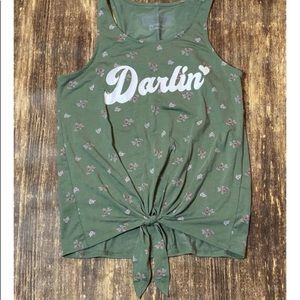 Olive green old navy tank